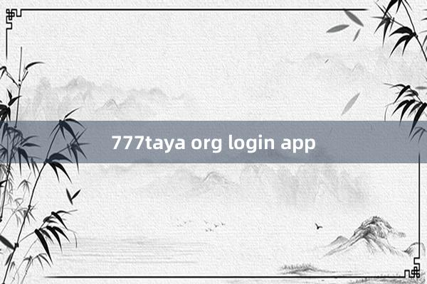 777taya org login app