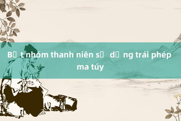 Bắt nhóm thanh niên sử dụng trái phép ma túy