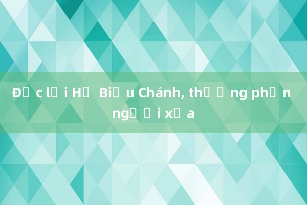 Đọc lại Hồ Biểu Chánh， thương phận người xưa